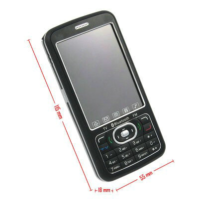 Quadband A968 TV Cell Phone 3 Inch Touch Screen Dual SIM 1GB